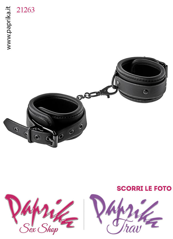 Cavigliere Alte Neoprene Liscio Anelli 2 Moschettoni Catenella