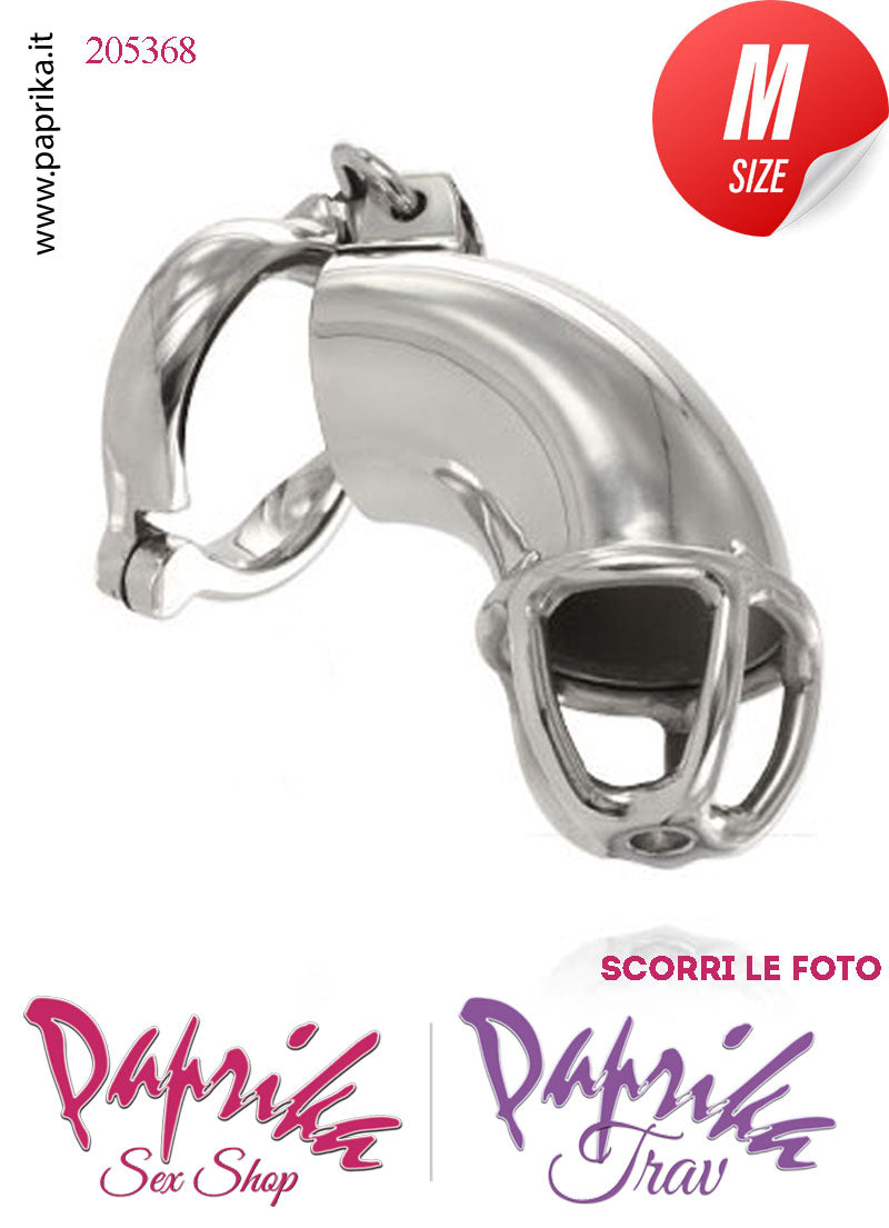 Cintura Di Castità Chastity Cage Gabbietta Maschile Acciaio Inox Punta Aperta