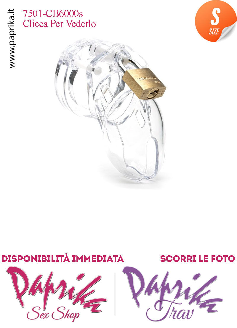Cintura Di Castità Chastity Cage Maschile Policarbonato CB6000 Small