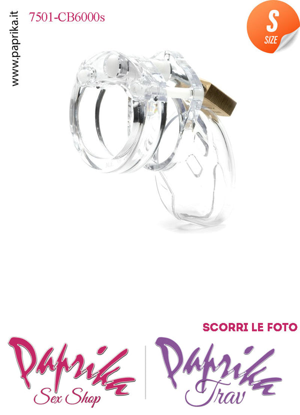 Cintura Di Castità Chastity Cage Maschile Policarbonato CB6000 Small