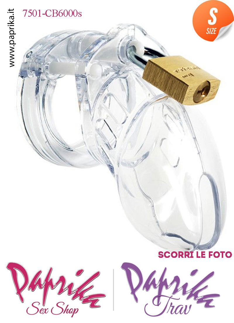 Cintura Di Castità Chastity Cage Maschile Policarbonato CB6000 Small