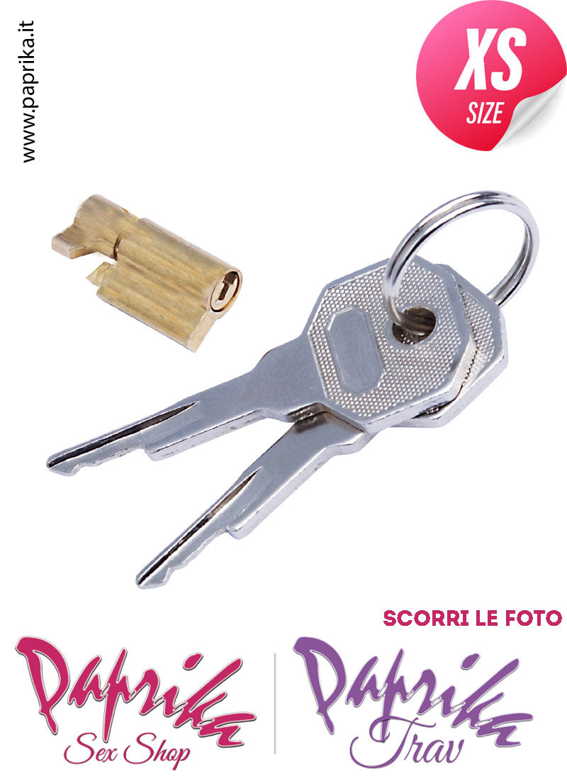 Cintura Di Castità Extra Small Anello Ø 45 Chastity Cage Gabbietta Maschile Acciaio