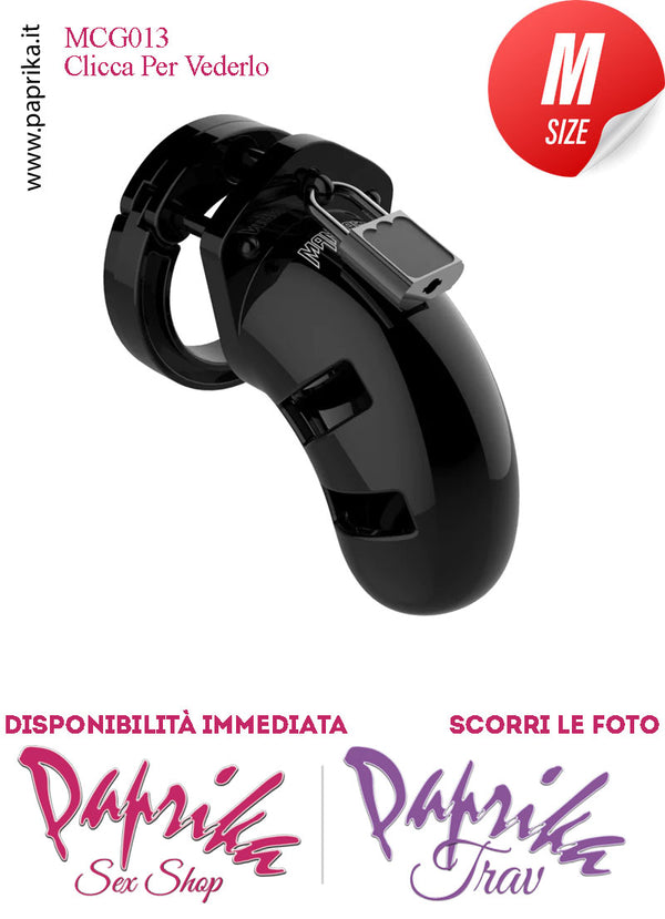 Cintura Di Castità Chastity Cage Maschile Policarbonato Nero 2 Aperture Laterali