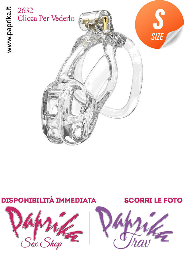 Cintura Di Castità Maschile Small PC11 Chastity Cage Abs Apertura 5 Anelli