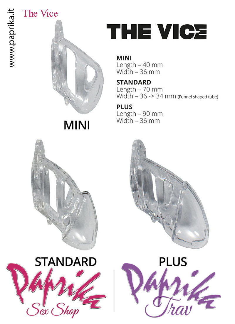 Cintura Di Castità Chastity Cage Maschile Policarbonato The Vice Plus