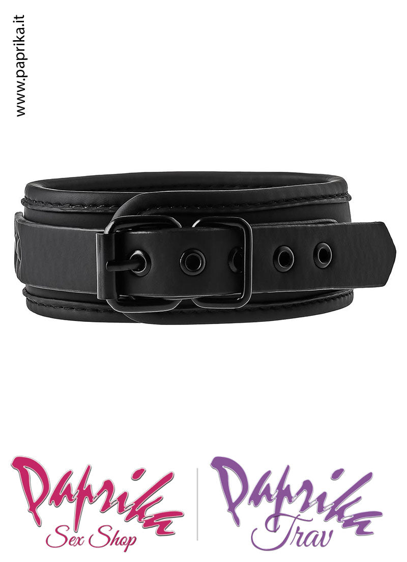Collare Alto Neoprene Anello Centrale Guinzaglio Catena Lunga