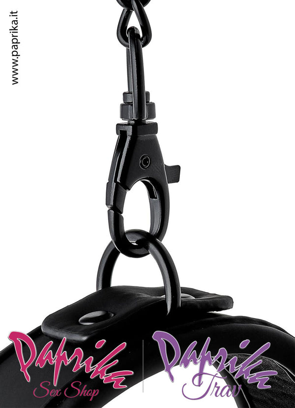 Collare Alto Neoprene Anello Centrale Guinzaglio Catena Lunga