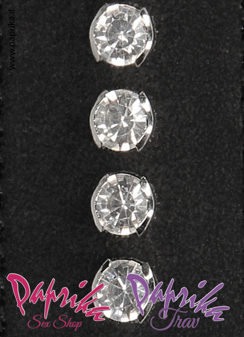 Collare Guinzaglio Sadomaso Ecopelle Strass Catenella
