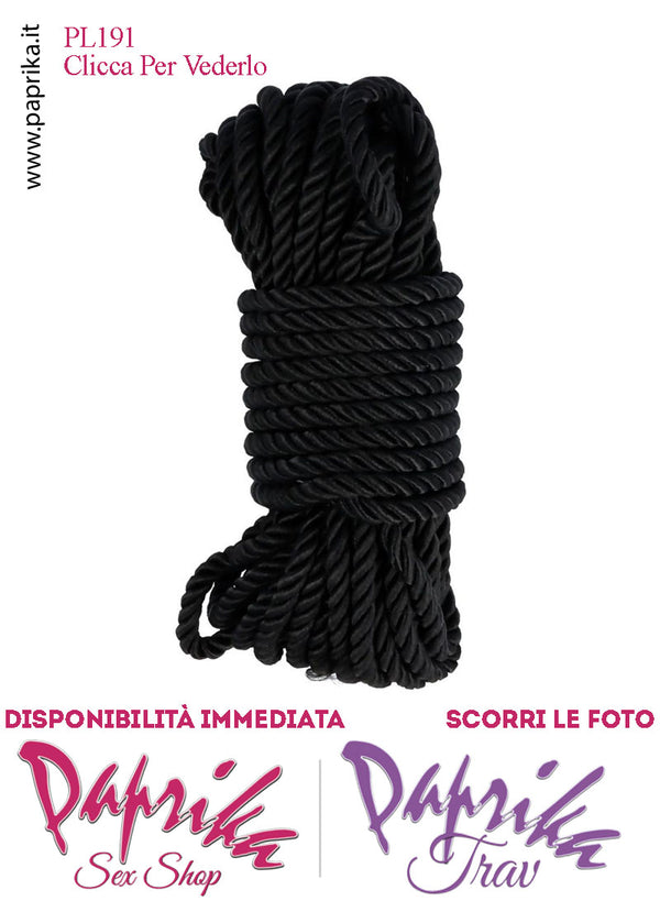 Corda Bondage Shibari Polipropilene Morbido 10 Metri Sottile Ø 6 mm