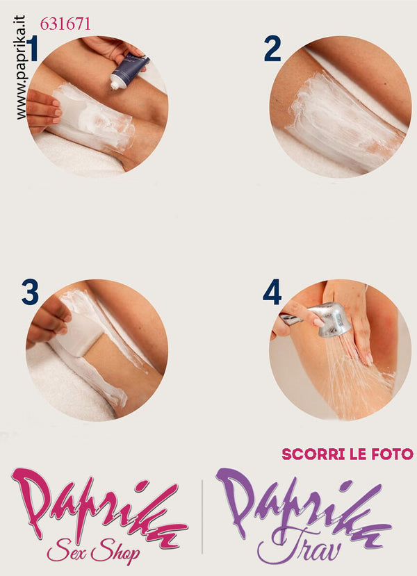 Crema Depilatoria Trav Corpo Gambe Rapida Accurata Spatola Tubetto 100 ml