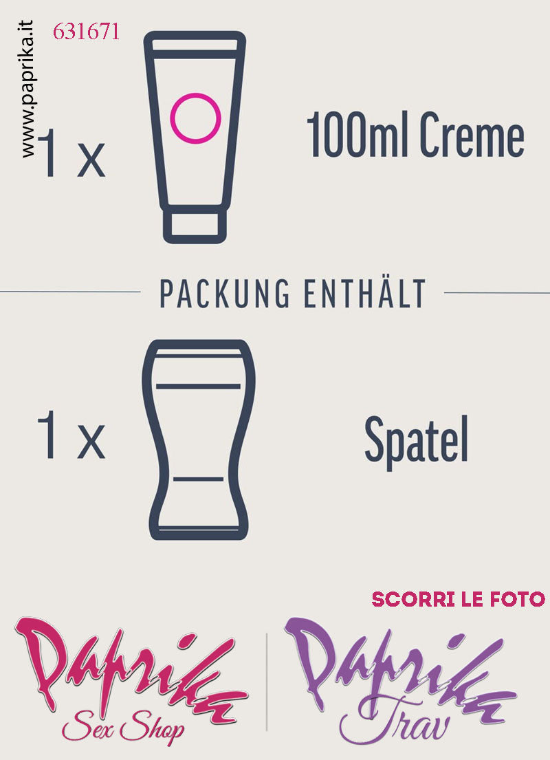 Crema Depilatoria Trav Corpo Gambe Rapida Accurata Spatola Tubetto 100 ml