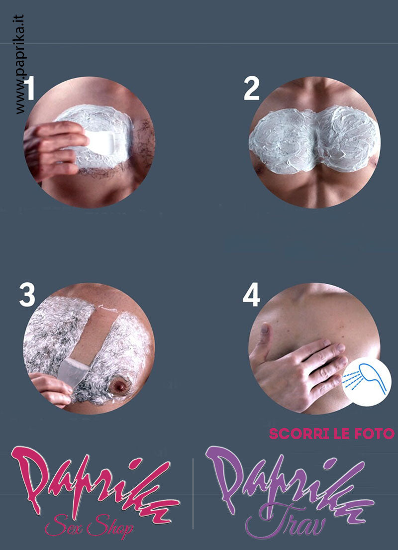 Crema Depilatoria Trav Corpo Gambe Rapida Accurata Spatola Dispenser 400 ml