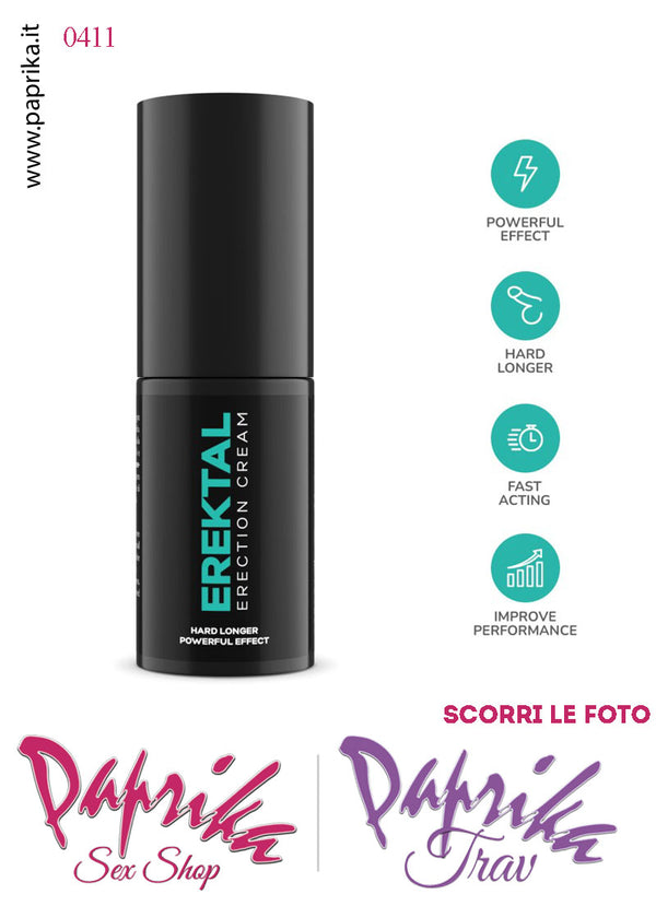 Crema Stimolante Erezione Efficace Erektal Erection Cream 30 ml