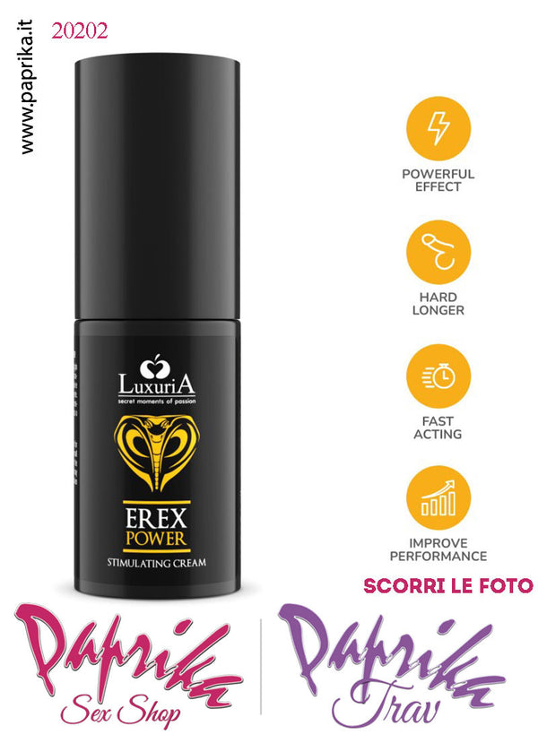 Crema Stimolante Erezione Efficace Erex Power Erection Cream 30 ml