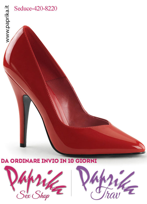 Décolleté Sexy Vernice Lucida Tacco 12.7 Spillo Senza Zeppa