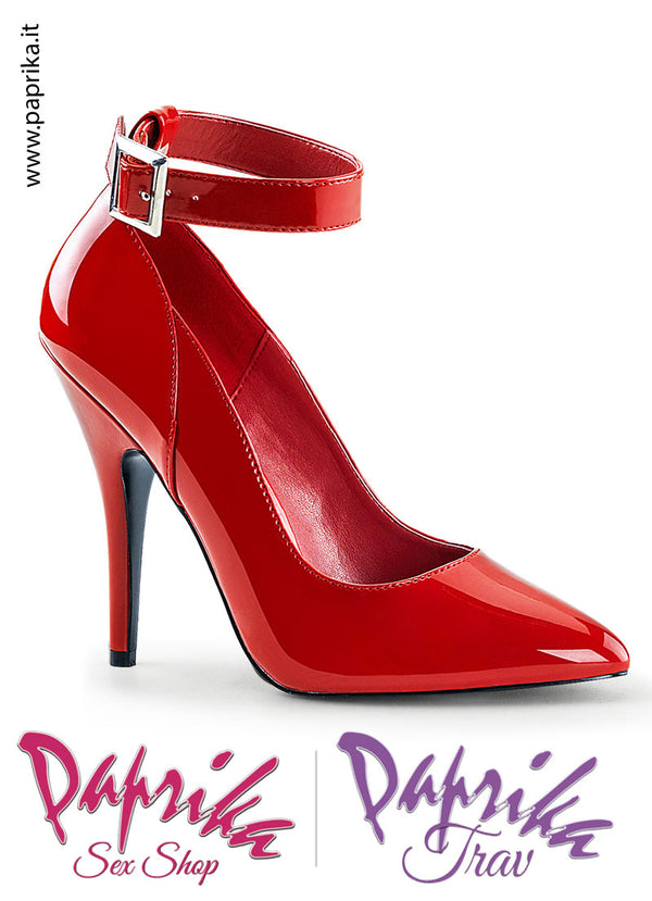 Décolleté Sexy Vernice Tacco 12.7 Cinturino Largo Senza Zeppa