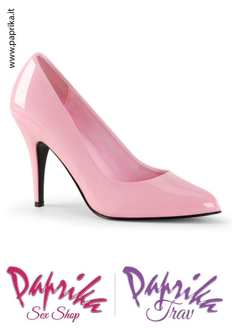 Décolleté Sexy Vernice Lucida Tacco 10.2 Largo Senza Zeppa