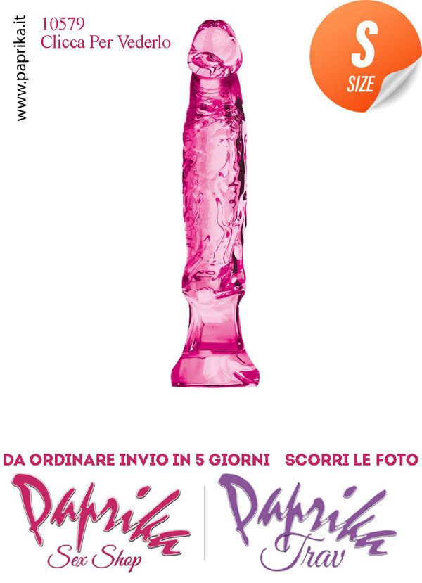 Dildo Anale Vaginale Piccolo Non Vibrante 13 cm Ø 30 Pvc Flessibile Rosa