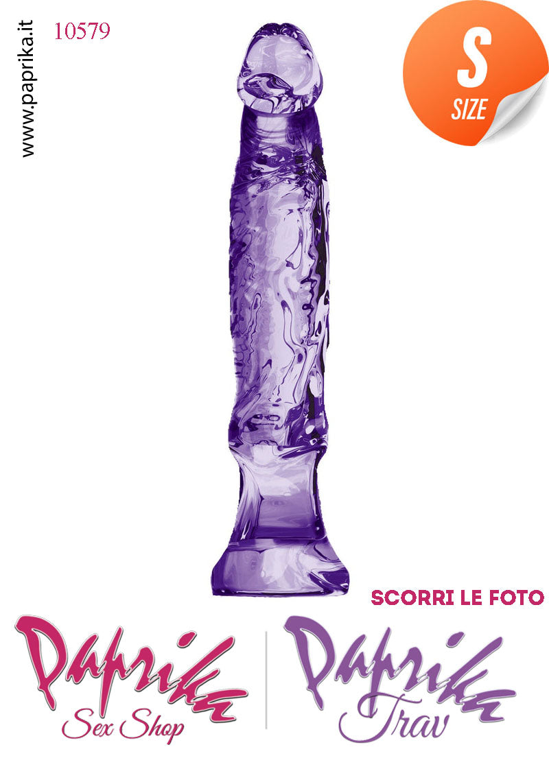 Dildo Anale Vaginale Piccolo Non Vibrante 13 cm Ø 30 Pvc Flessibile Viola