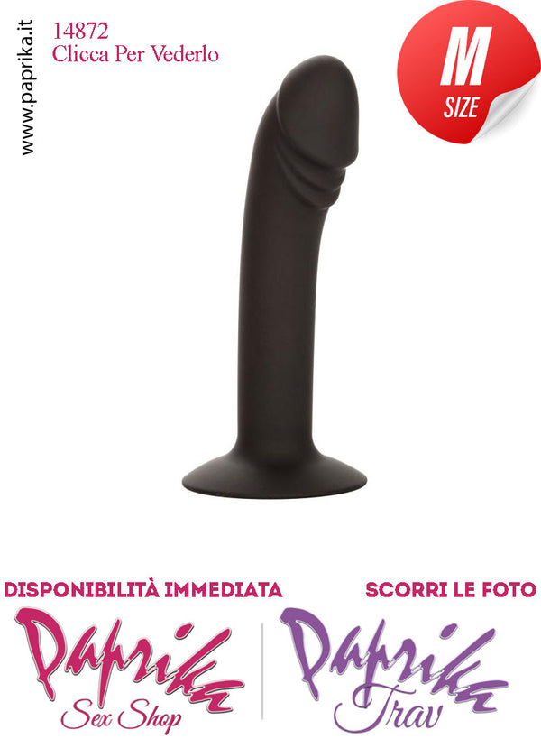 Dildo Anale Vaginale Medio Non Vibrante 16 cm Ø 33 Glande Sagomato Ventosa