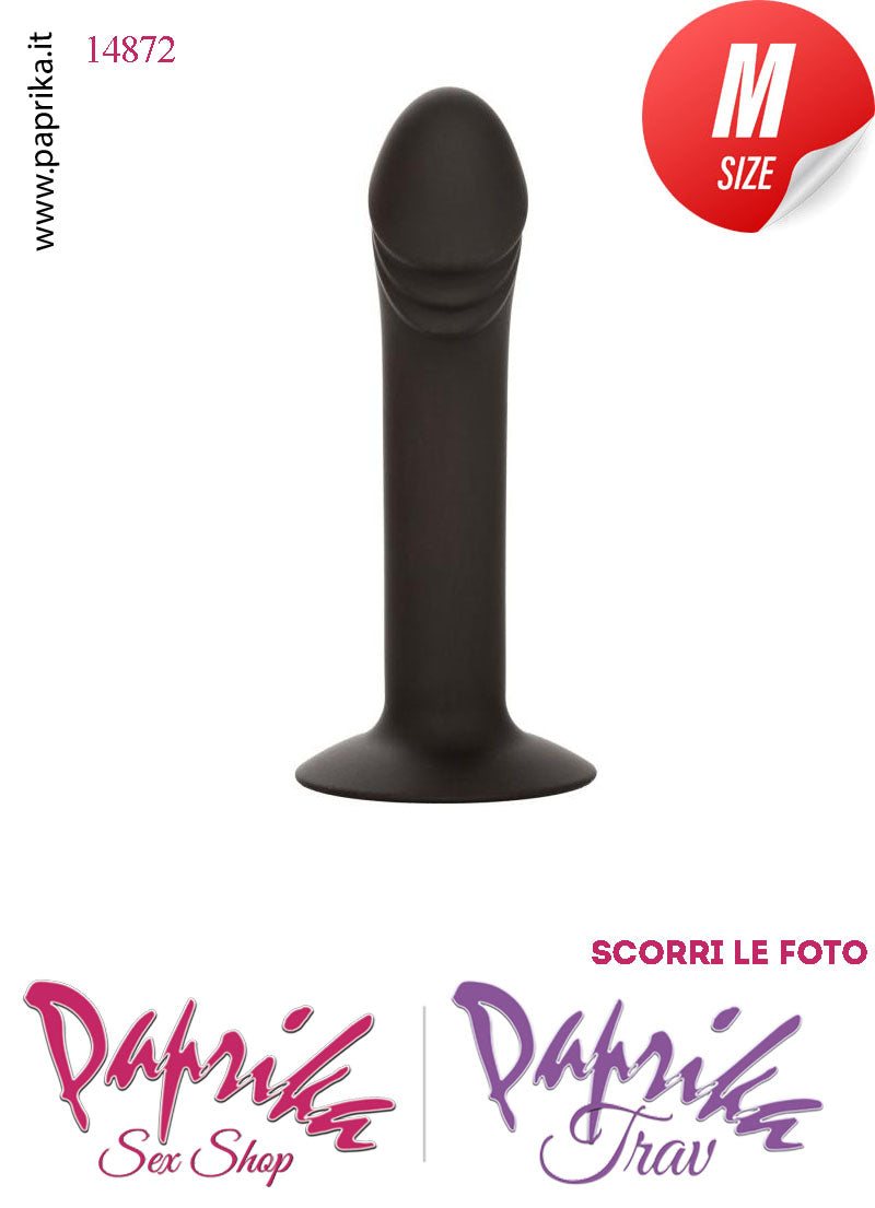 Dildo Anale Vaginale Medio Non Vibrante 16 cm Ø 33 Glande Sagomato Ventosa