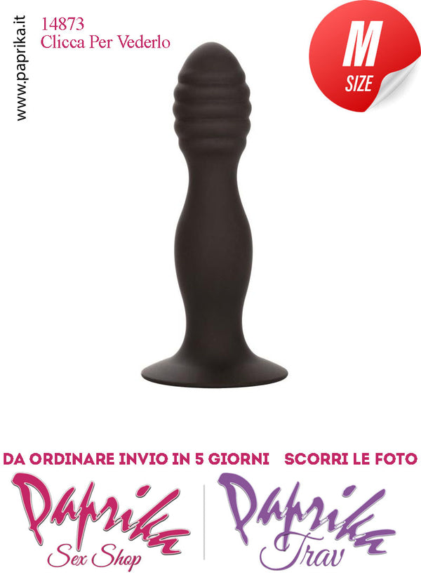 Dildo Anale Vaginale Medio Non Vibrante 16 cm Ø 33 Sagomato Ventosa