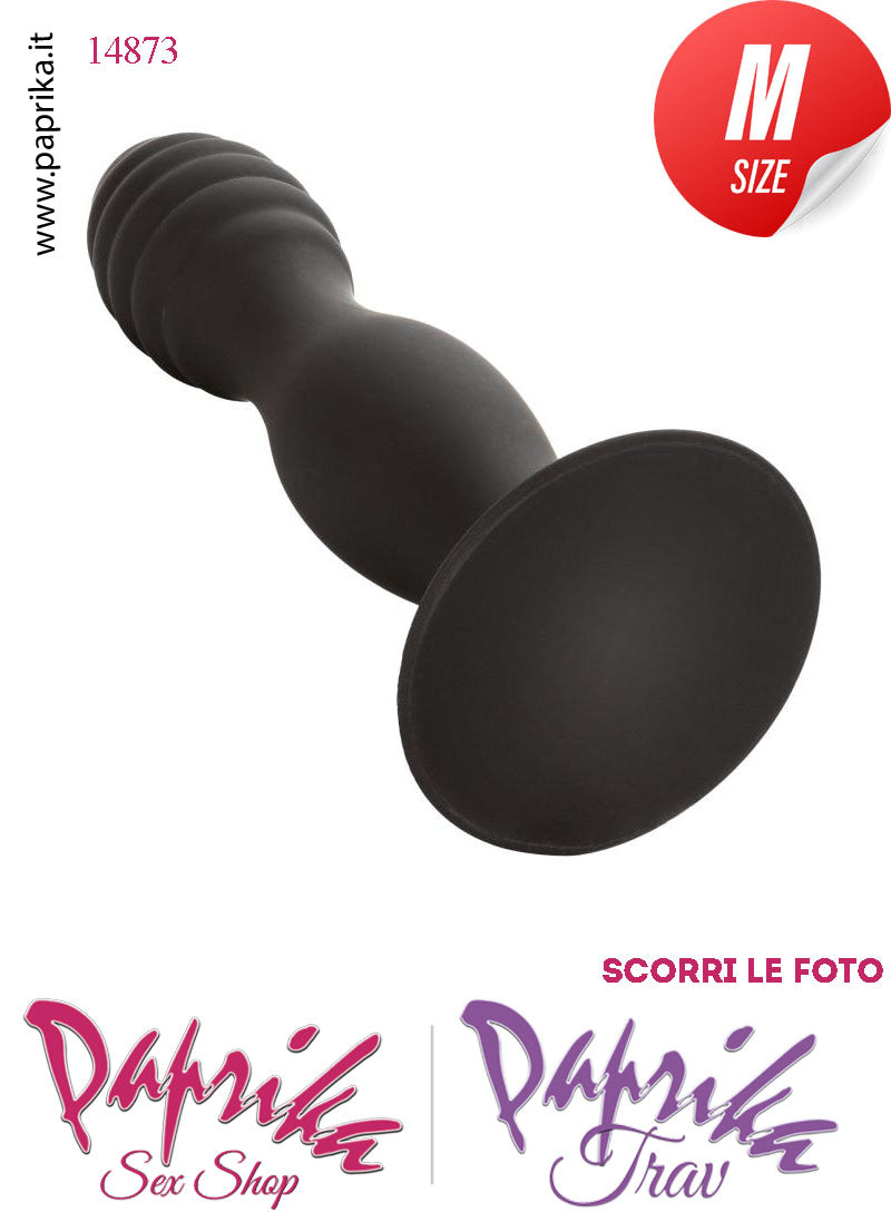 Dildo Anale Vaginale Medio Non Vibrante 16 cm Ø 33 Sagomato Ventosa