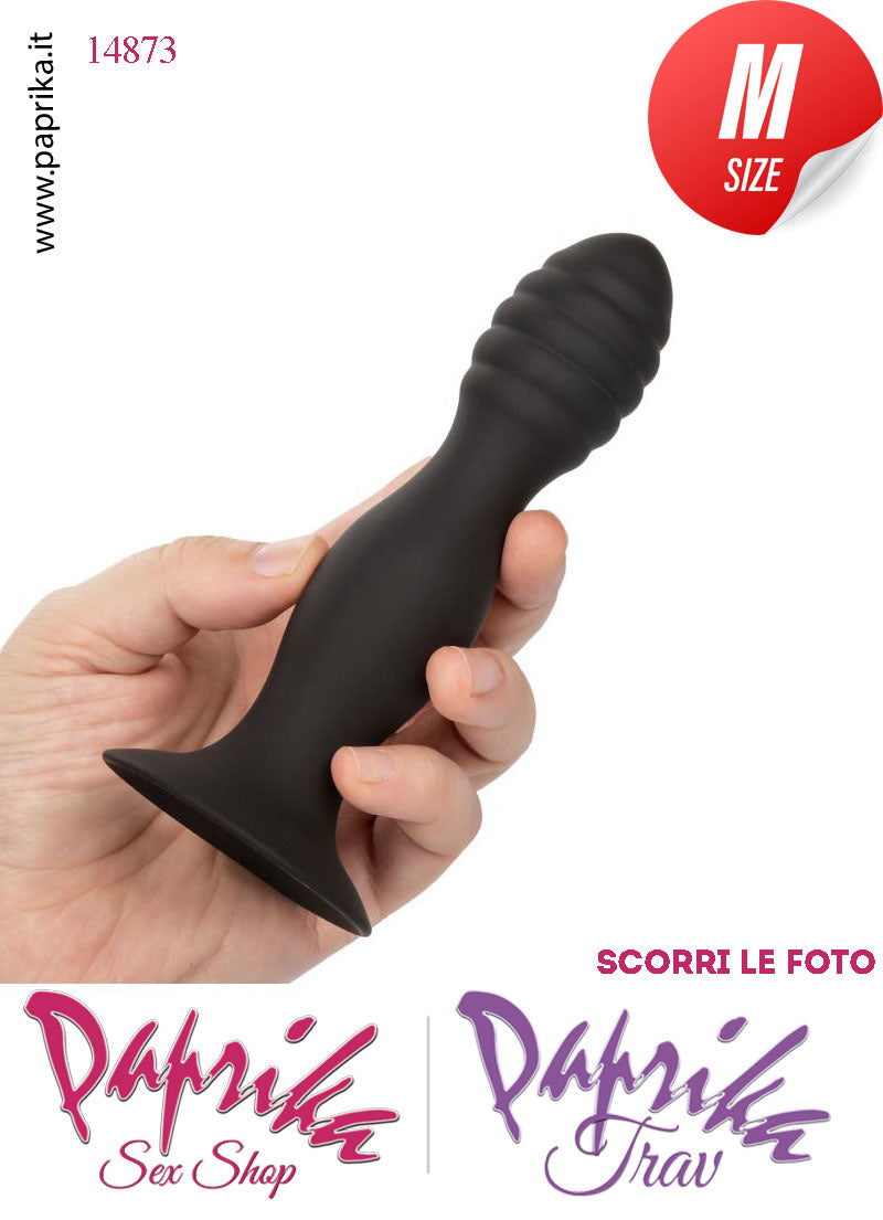 Dildo Anale Vaginale Medio Non Vibrante 16 cm Ø 33 Sagomato Ventosa