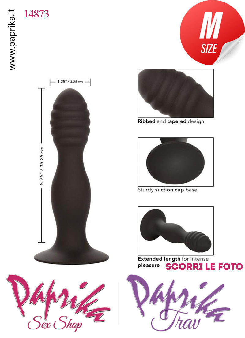 Dildo Anale Vaginale Medio Non Vibrante 16 cm Ø 33 Sagomato Ventosa