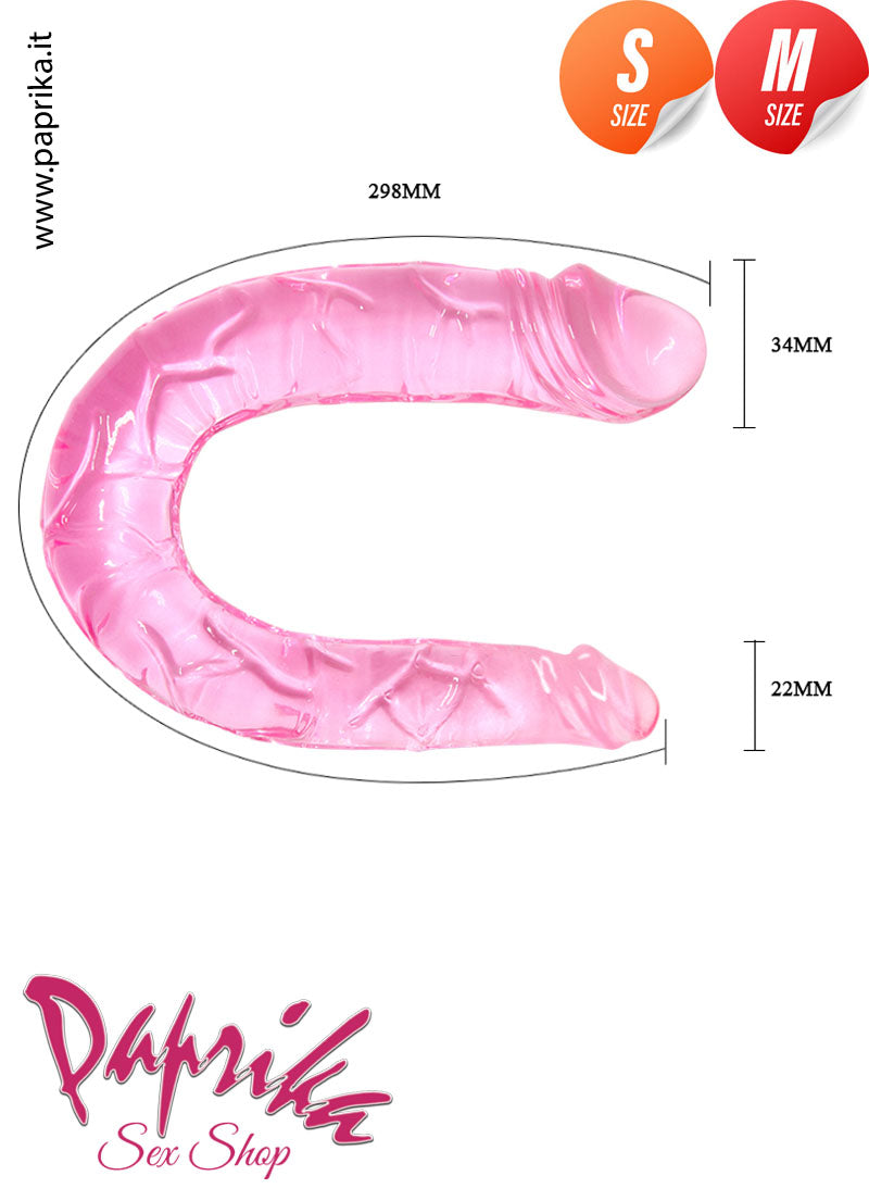 Dildo Fallo Doppia Penetrazione Pvc 11/12 cm Ø 22 Ø 34
