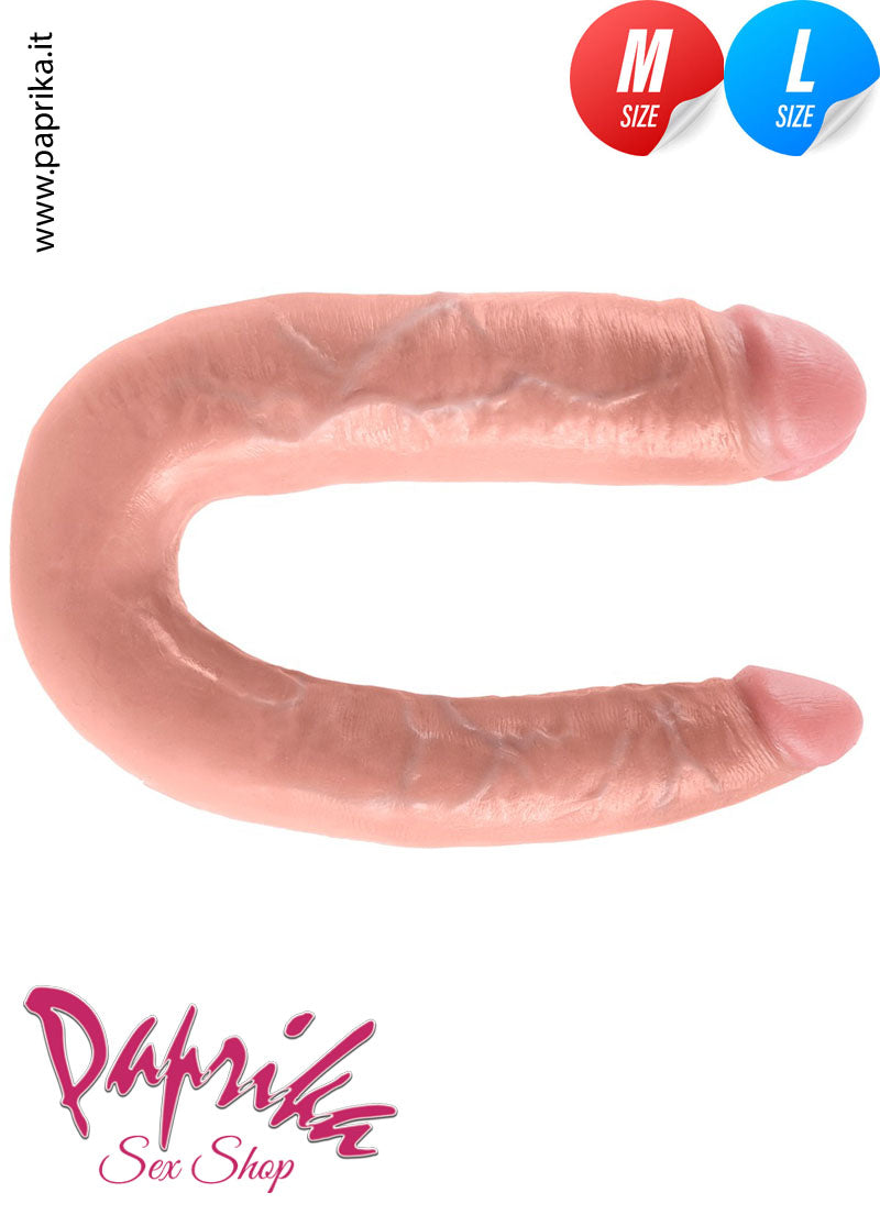 Dildo Fallo Doppia Penetrazione Pvc 14/14 cm Ø 33 Ø 43