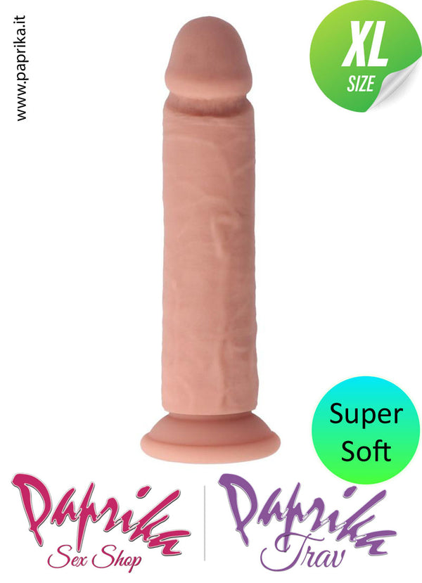 Dildo XL Unisex Silicone 22 cm Ø 50 Ventosa Non Vibrante