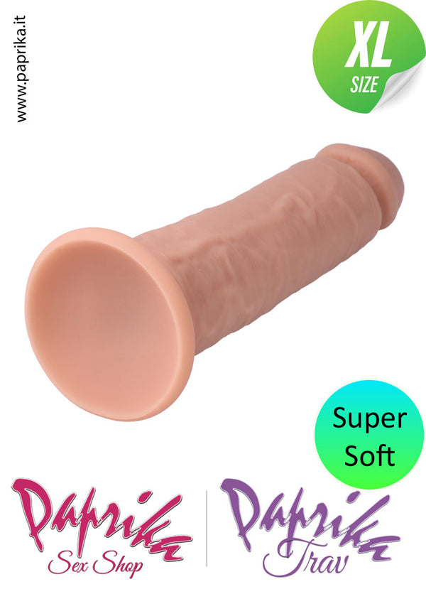 Dildo XL Unisex Silicone 22 cm Ø 50 Ventosa Non Vibrante