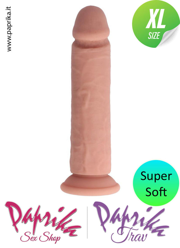 Dildo XL Unisex Silicone 22 cm Ø 50 Ventosa Non Vibrante