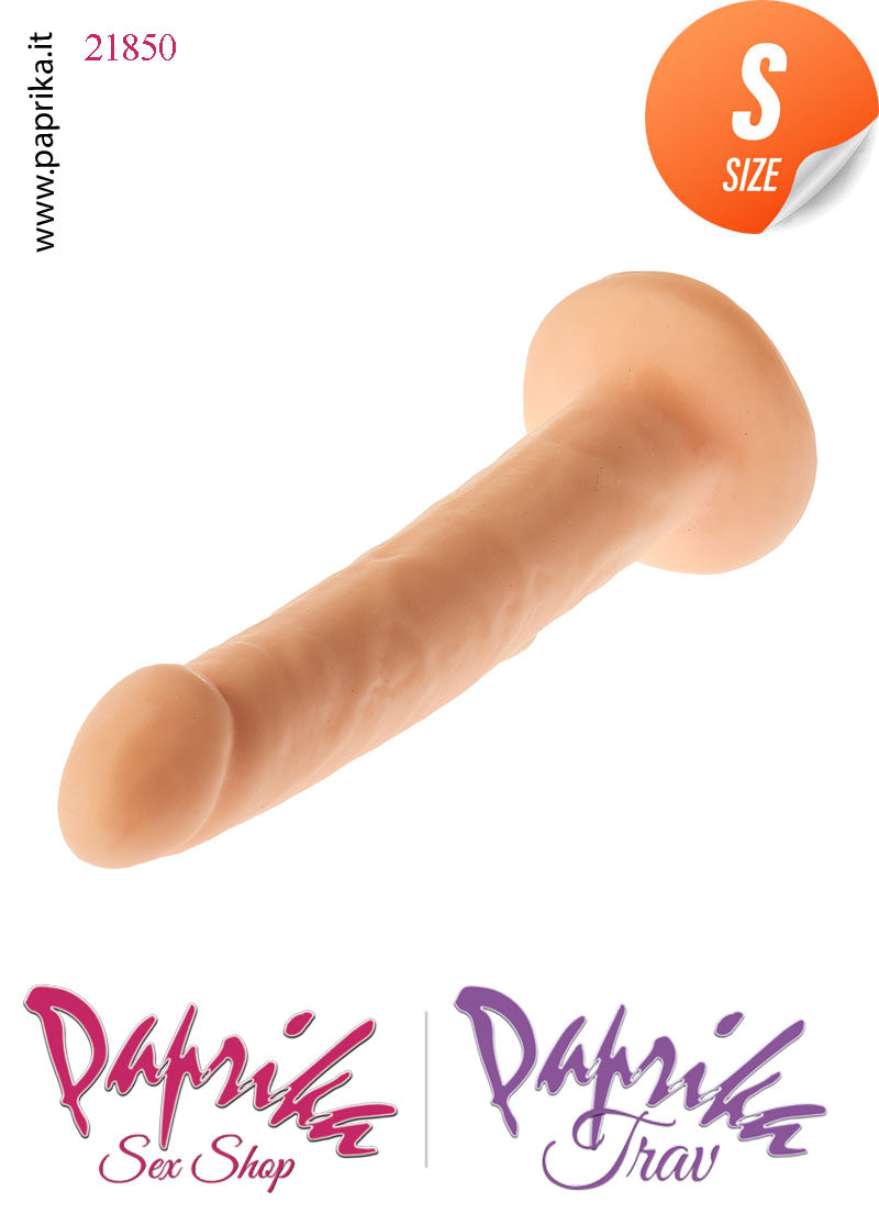 Dildo Fallo Anale Vaginale Non Vibrante 13 cm Ø 23 Flessibile Ventosa