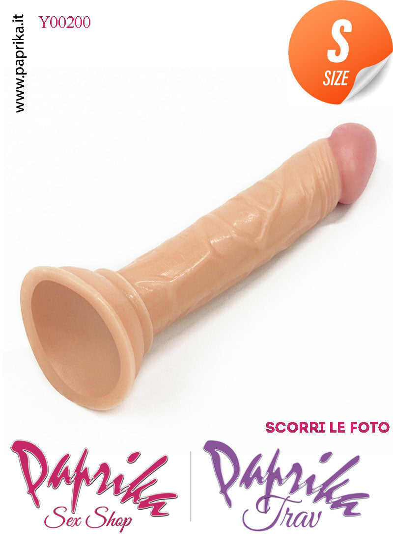 Strap-On Dildo Non Vibrante Small 12 cm Ø 24 Mutanda Anelli Acciaio