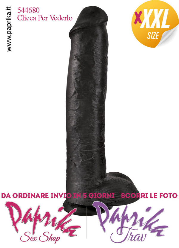 Fallo Testicoli 4XL Unisex Pvc 38 cm Ø 77 Ventosa Potente Non Vibrante