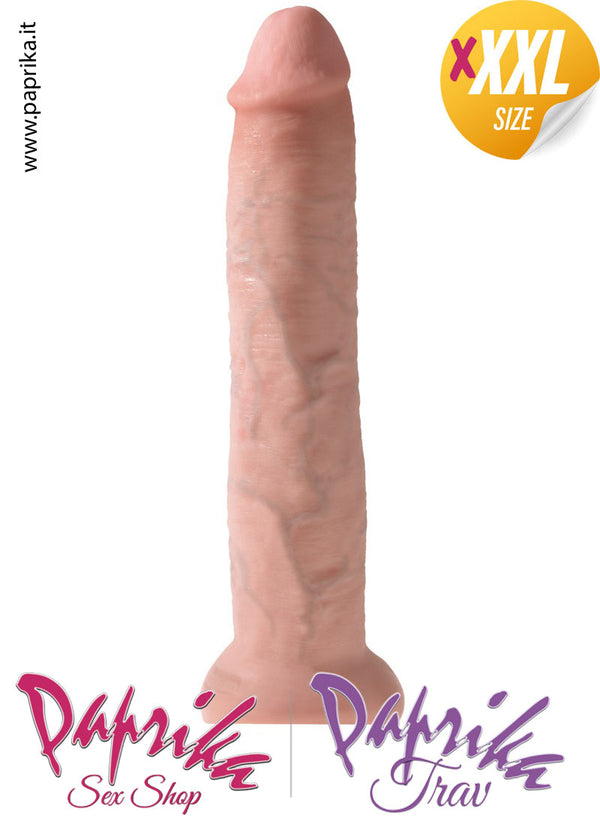 Dildo 3XL Unisex Pvc 33 cm Ø 70 Ventosa Potente Non Vibrante