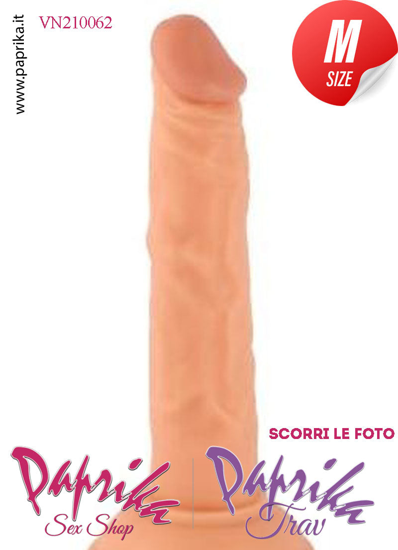Dildo Ventosa Unisex Medium Pvc Venature 16.5 cm Ø 35 Non Vibrante