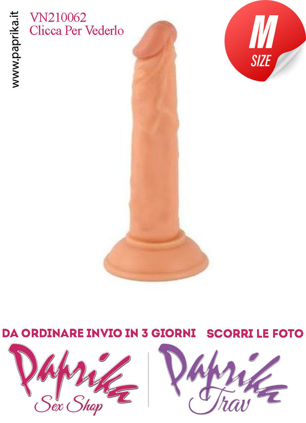 Dildo Ventosa Unisex Medium Pvc Venature 16.5 cm Ø 35 Non Vibrante