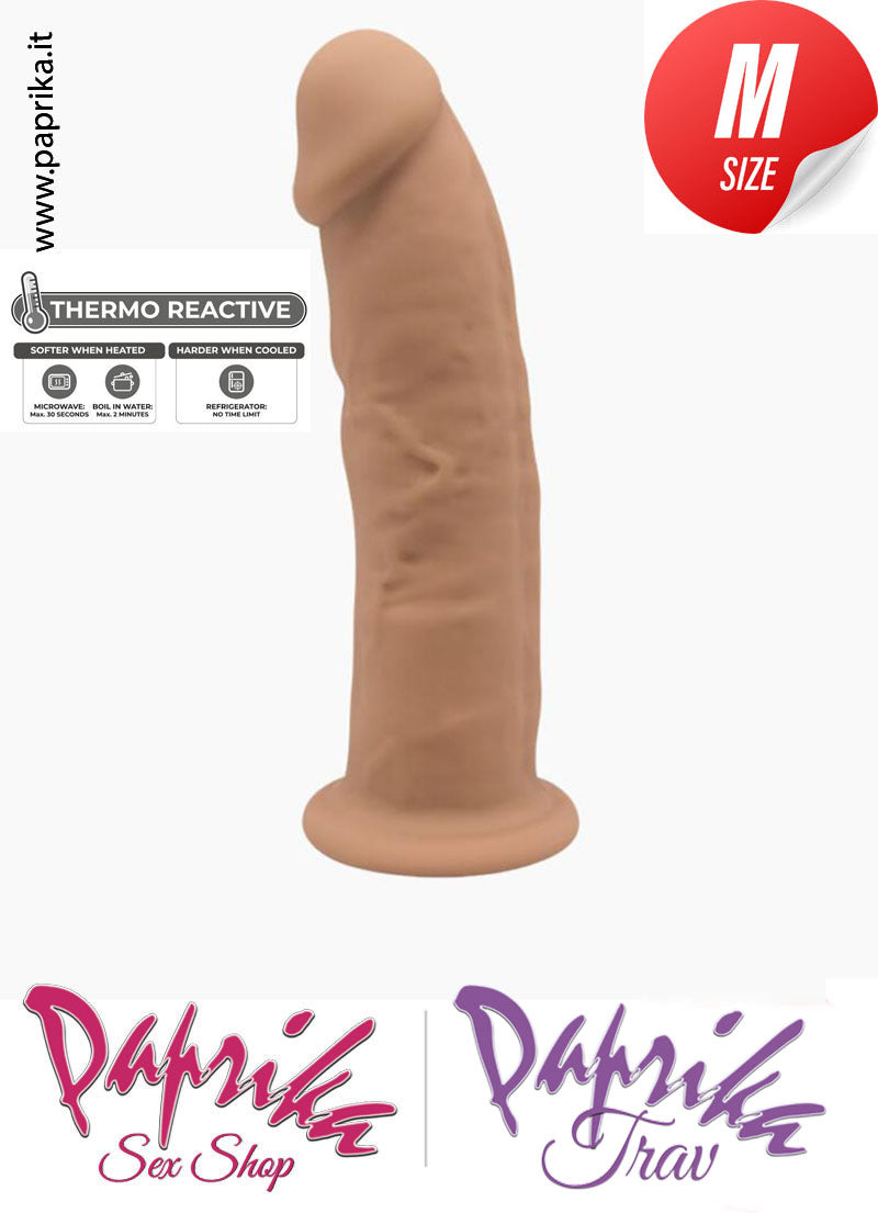 Dildo Non Vibrante 16 cm Ø 35 Termoreattivo Riscaldabile