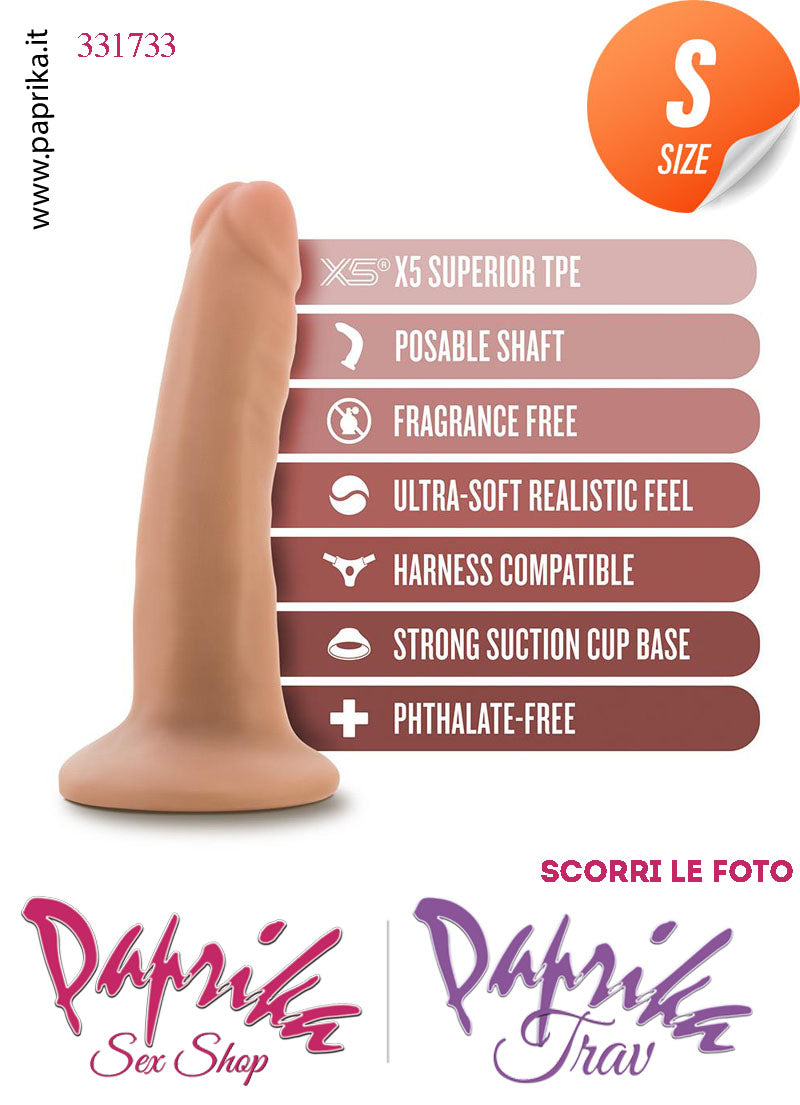 Strap-On Dildo Small Anima Interna Non Vibrante 12 cm Ø 29 Mutanda Anelli Acciaio