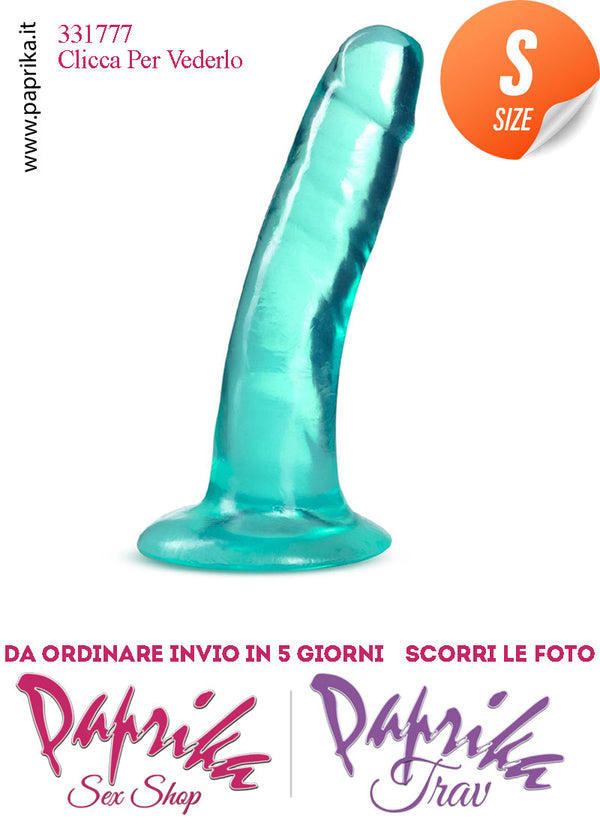 Dildo Anale Piccolo Verde Trasparente Non Vibrante 12 cm Ø 29 Ventosa