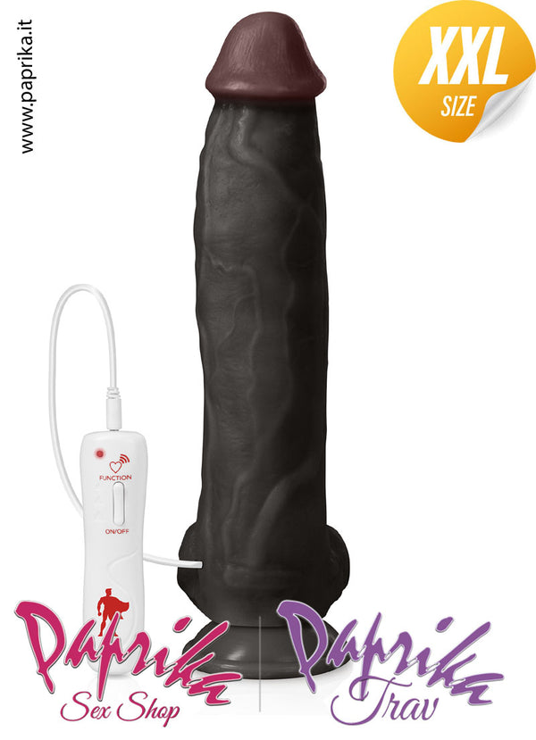 Fallo Extra Large 28 cm Ø 62 Ventosa Potente Vibrante 10 Velocità