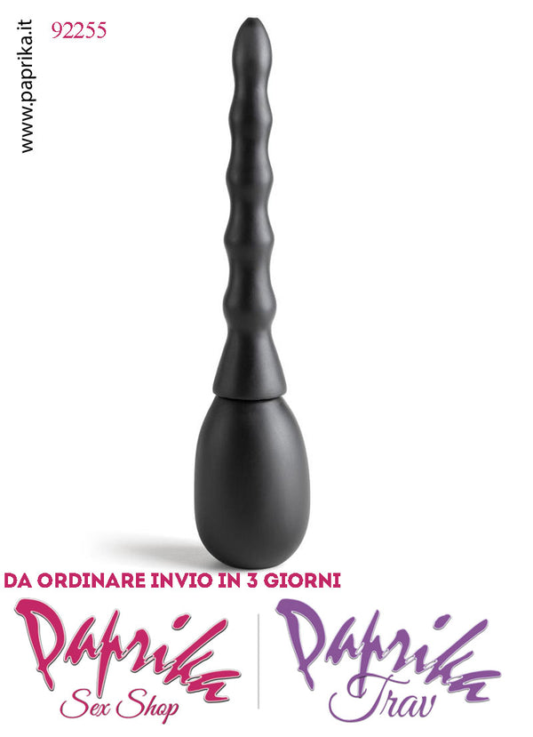 Doccia Anale Unisex Beccuccio Lavorato Silicone Clistere Pulizia Retto 150 ml