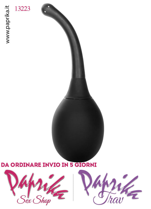 Doccia Anale Unisex Beccuccio Piegato Silicone Clistere Pulizia Retto 460 ml
