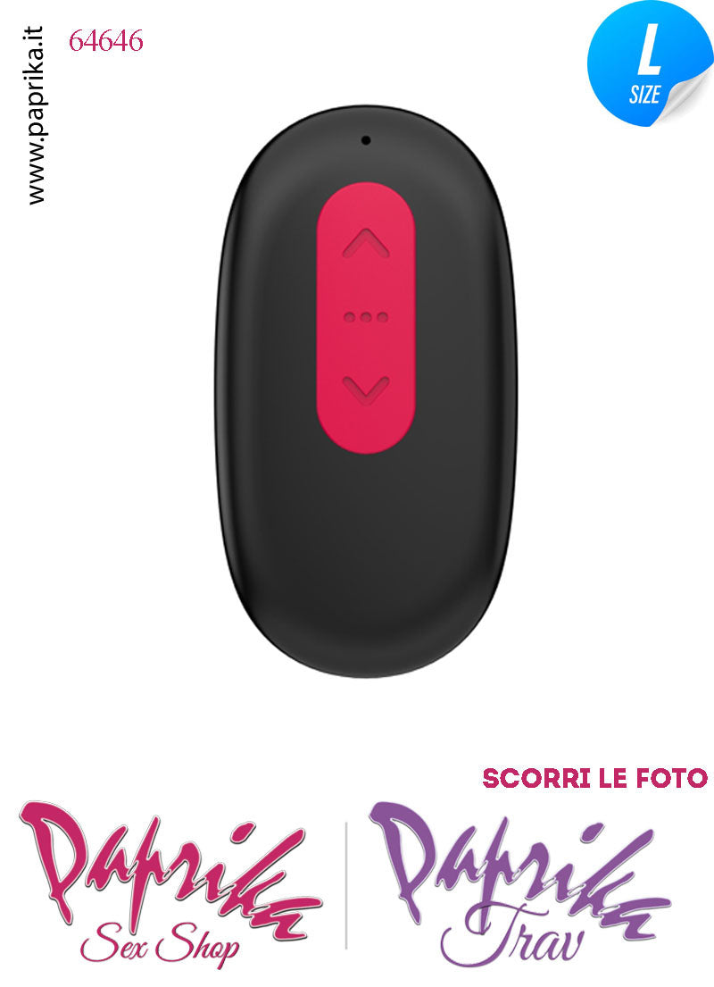 Vibratore Vaginale Clitorideo da Inserire Silicone Telecomando 8 cm Ø 38