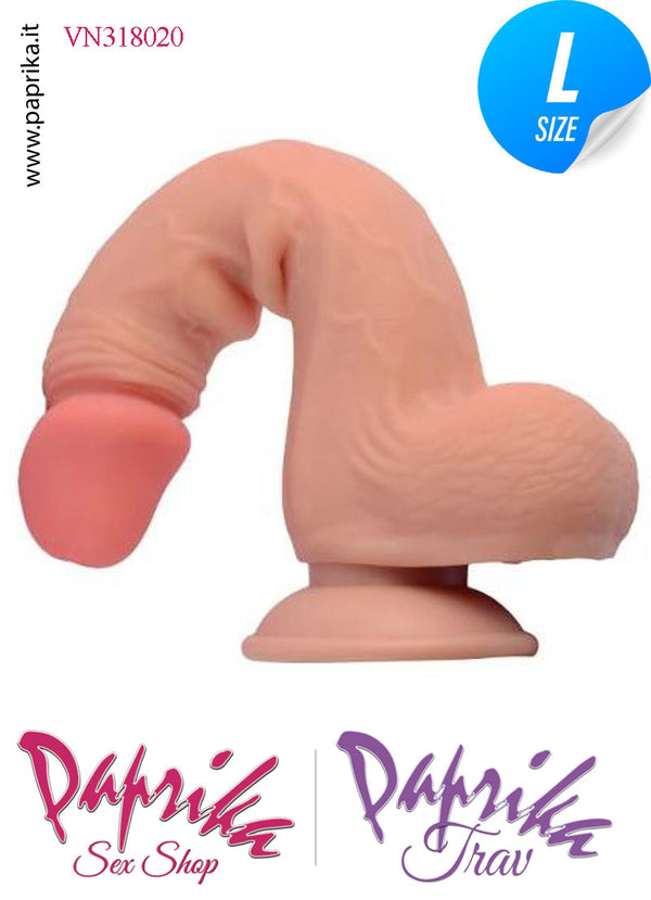 Fallo Testicoli Unisex Pelle Mobile Non Vibrante TPR Large 23 cm Ø 41 Ventosa