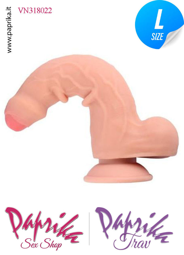 Fallo Testicoli Large Unisex Pelle Mobile Non Vibrante TPR 21 cm Ø 40 Ventosa