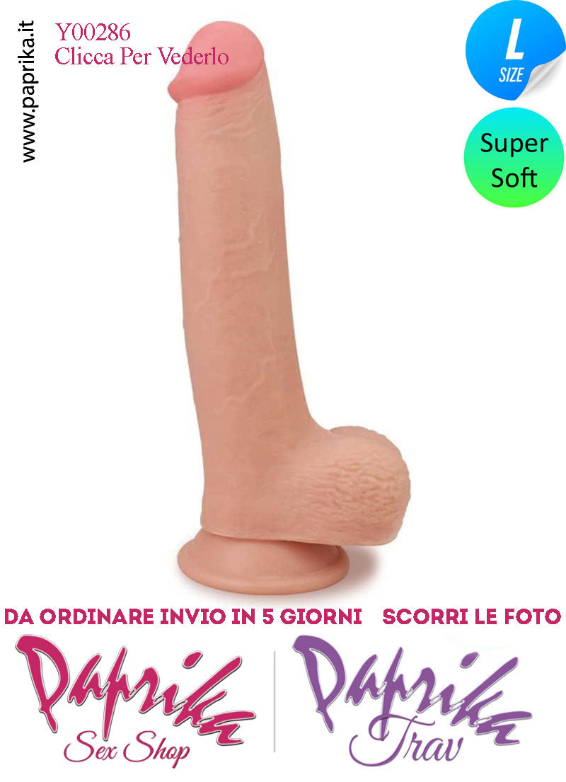 Fallo Testicoli Tpe Doppia Densità Piegabile 19 cm Ø 44 Ventosa